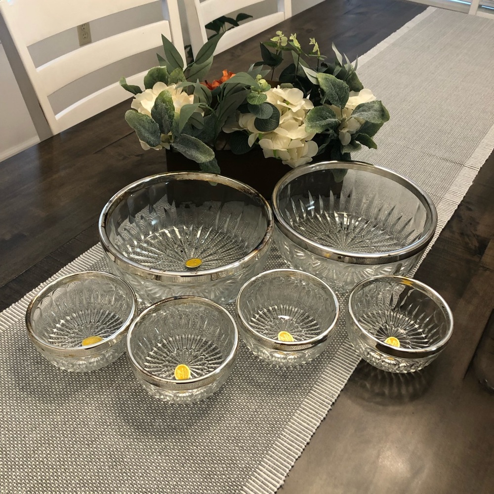 Vintage Leonard Italy Crystal Glassware
